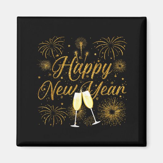 Aimant Happy New Year 2026 New Years Eve Party Countdown  (Devant)