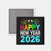 Aimant Happy New Year 2026 Nye Party - Funny New Years Ev (Recto/Verso)