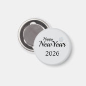 Aimant Happy New Year Custom Present (Recto/Verso)