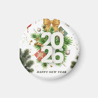 Aimant Happy New Year – Festive Christmas Toys, Ornaments