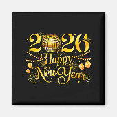 Aimant Happy New Year Matching New Year Eve Party Disco B (Devant)