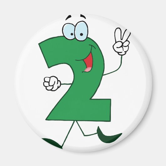 Aimant Happy Numéro 2 (Devant)