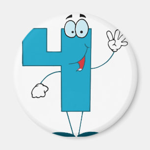 Aimant Happy Numéro 4