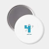 Aimant Happy Numéro 4 (Recto/Verso)