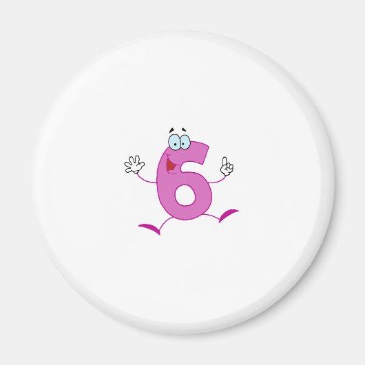 Aimant Happy Numéro 6 (Devant)