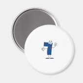 Aimant Happy Numéro 7 (Recto/Verso)