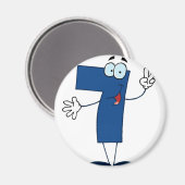 Aimant Happy Numéro 7 (Recto/Verso)