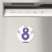 Aimant Happy Numéro 8 (In Situ (Lave-vaisselle))