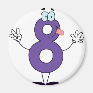 Aimant Happy Numéro 8