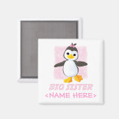 Aimant Happy Penguin Big Sister (Recto/Verso)