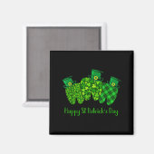 Aimant Happy St Patrick's Day Dental Istant Tooth Irish G (Recto/Verso)