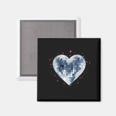 Aimant Happy Valentines Day Funny Coquette Diamond Disco  (Recto/Verso)