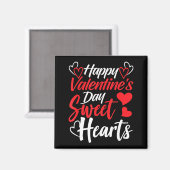 Aimant Happy Valentine's Day Sweet Hearts Couples Valenti (Recto/Verso)