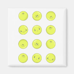 Aimant Happy Yellow Balls