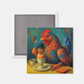 Aimant Hard-Boiled Human - Fowl Play at Breakfast (Recto/Verso)