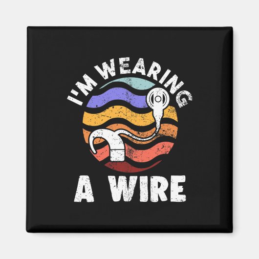 Aimant Hard Of Hearing Fun ASL Hearing Impaired I'm Weari (Devant)