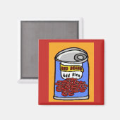 Aimant Haricots rouges, ajouter du riz, boîte comique (Recto/Verso)