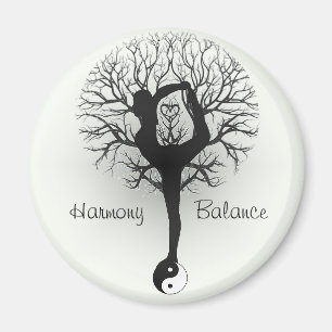 Aimant Harmonie et équilibre Yin Yang Arbre de vie