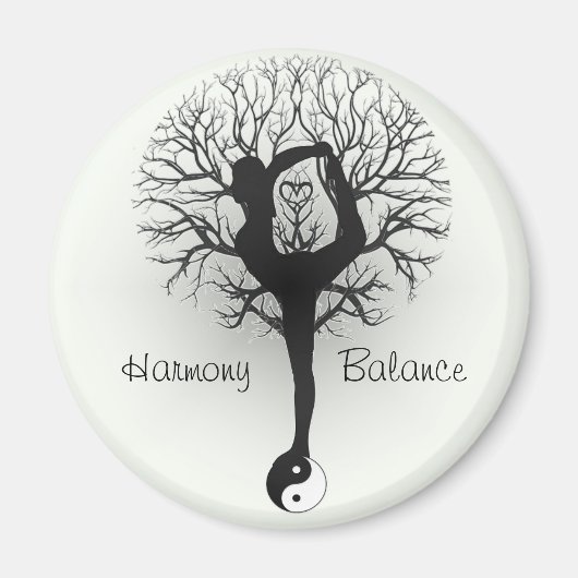 Aimant Harmonie et équilibre Yin Yang Arbre de vie (Devant)
