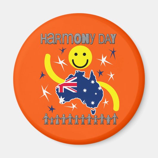 Aimant Harmony Day Australie (Devant)