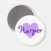 Aimant Harper en violet (Recto/Verso)