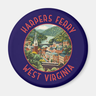 Aimant Harpers Ferry Virginie-Occidentale Cercle en Détre