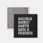 Aimant Harriet Martin Maya Frederick Leaders noirs (Recto/Verso)