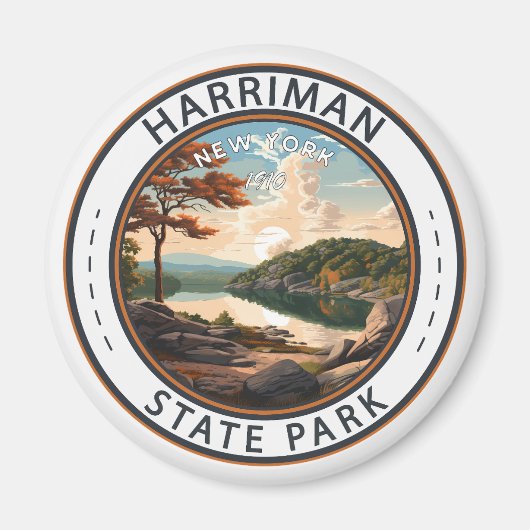 Aimant Harriman State Park New York Badge (Devant)