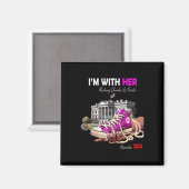 Aimant Harris 2024 I'm With Her Rocking (Recto/Verso)