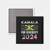 Aimant Harris Inde Jamaïque Drapeau Diversité 2024 (Recto/Verso)