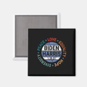 Aimant Harris Peace Love Equality Hope Diversity Janvier (Recto/Verso)