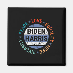 Aimant Harris Peace Love Equality Hope Diversity Janvier