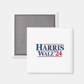 Aimant Harris Tim Walz 2024 24 Pour Le Président Brat Usa (Recto/Verso)