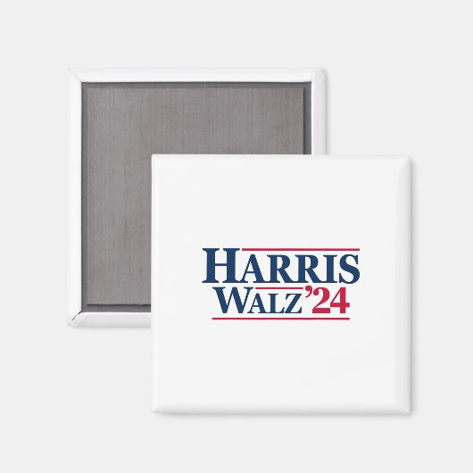 Aimant Harris Tim Walz 2024 24 Pour Le Président Brat Usa (Recto/Verso)