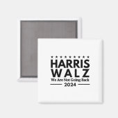 Aimant Harris Tim Walz 2024 On Ne Recule Pas  (Recto/Verso)