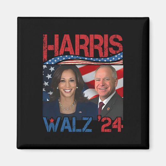 Aimant Harris Tim Walz Waltz 3 (Devant)