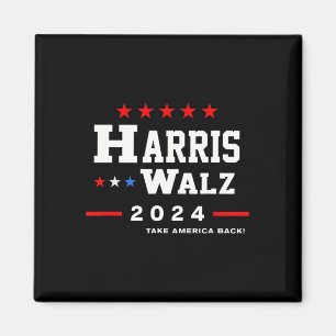 Aimant Harris Waltz 2024 Election Kamala Harris Tim Waltz