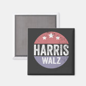 Aimant Harris Walz 2024 Election Kamala Tim Waltz America (Recto/Verso)