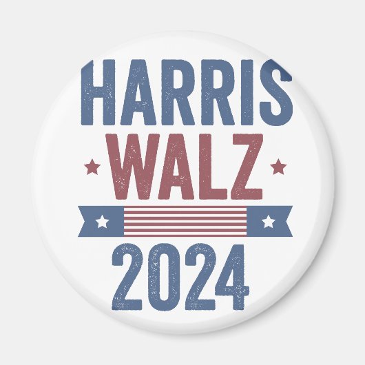 Aimant Harris Walz 2024 Election Kamala Tim Waltz America (Devant)