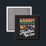 Aimant Harris Walz 2024 Ensemble, nous pouvons élire LGBT<br><div class="desc">Harris Walz 2024 Ensemble,  nous pouvons élire LGBTQIA Rainbow Democrat Vote Blue</div>