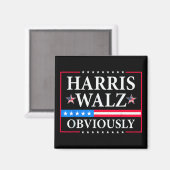 Aimant Harris Walz 2024 Évidemment | Tim Walz (Recto/Verso)