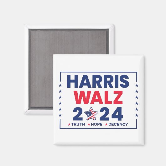 Aimant Harris Walz 2024 | Harris Walz (Recto/Verso)