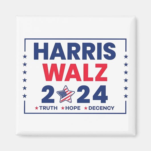 Aimant Harris Walz 2024 | Harris Walz (Devant)