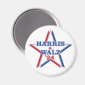 Aimant HARRIS & WALZ '24 (Recto/Verso)
