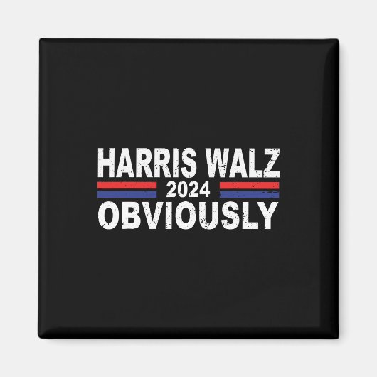 Aimant Harris Walz Évidemment 2024 Kamala Harris Waltz 20 (Devant)