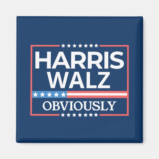Aimant Harris Walz. Évidemment. Kamala Harris Tim Walz (Devant)