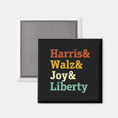 Aimant Harris Wheimer Joy Liberty - Harris Waltz 2024 Ret (Recto/Verso)