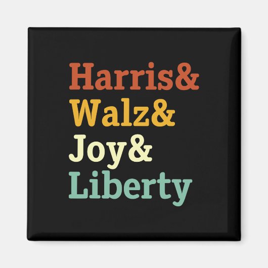 Aimant Harris Wheimer Joy Liberty - Harris Waltz 2024 Ret (Devant)