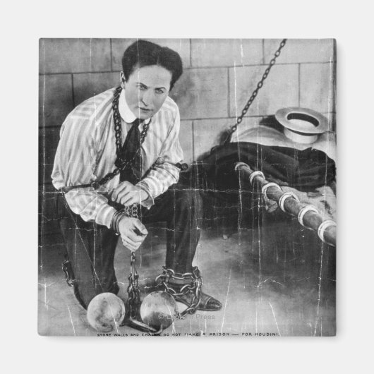 Aimant Harry Houdini sur le point de s'échapper de prison (Devant)
