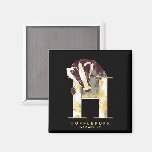Aimant Harry Potter | Aquarelle Badger HUFFLEPUFF™ (Recto/Verso)